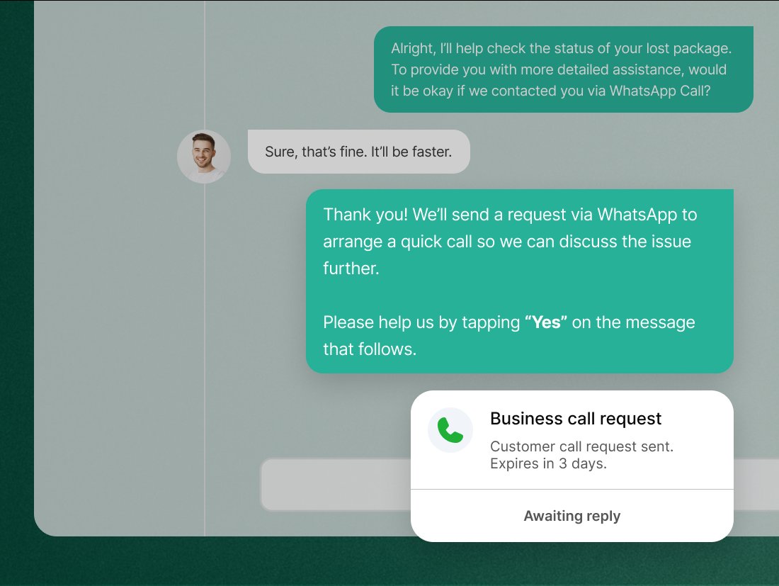 WhatsApp Business Calling Scenario