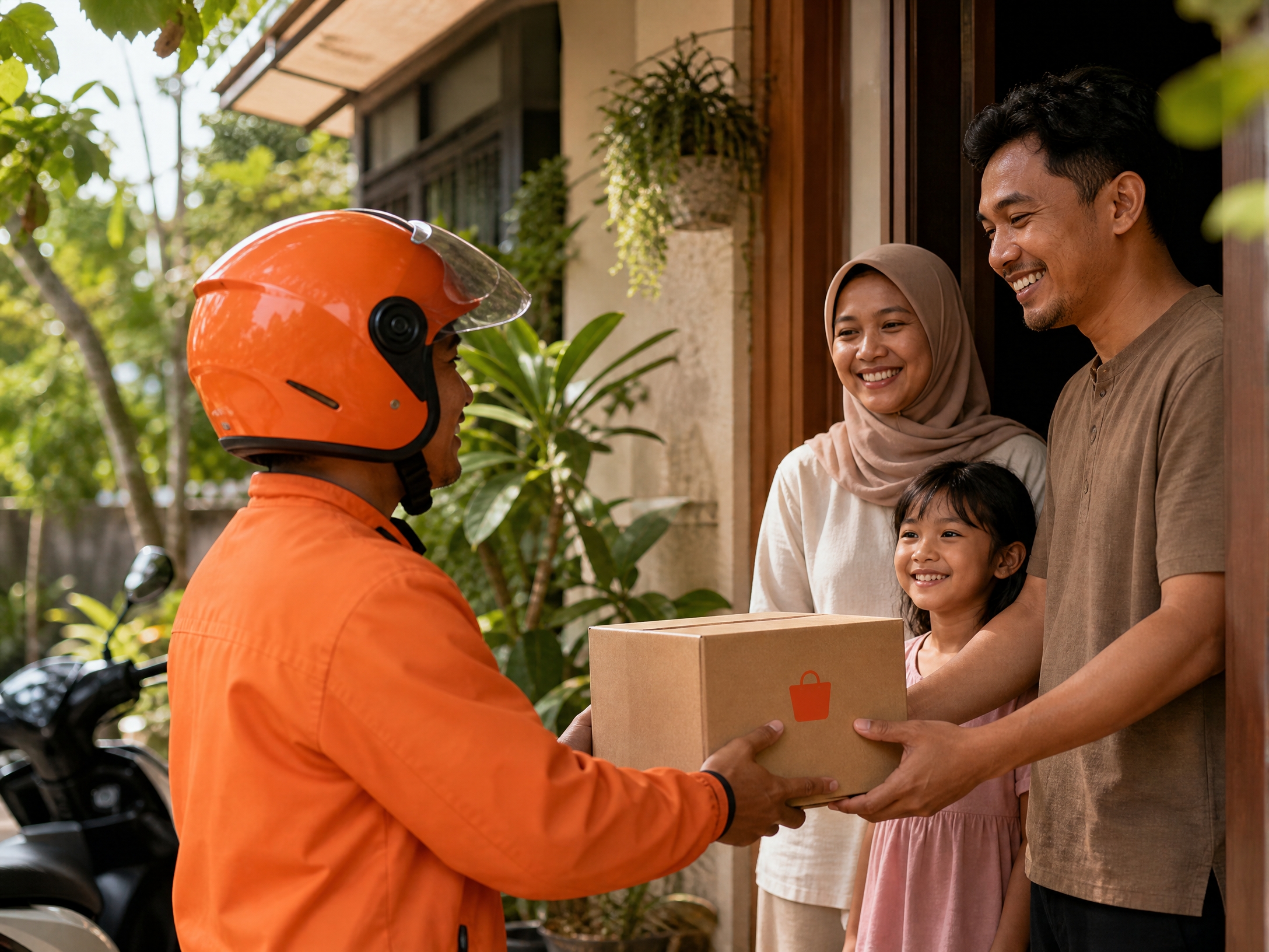 Pengiriman pesanan Shopee kepada pembeli di Indonesia
